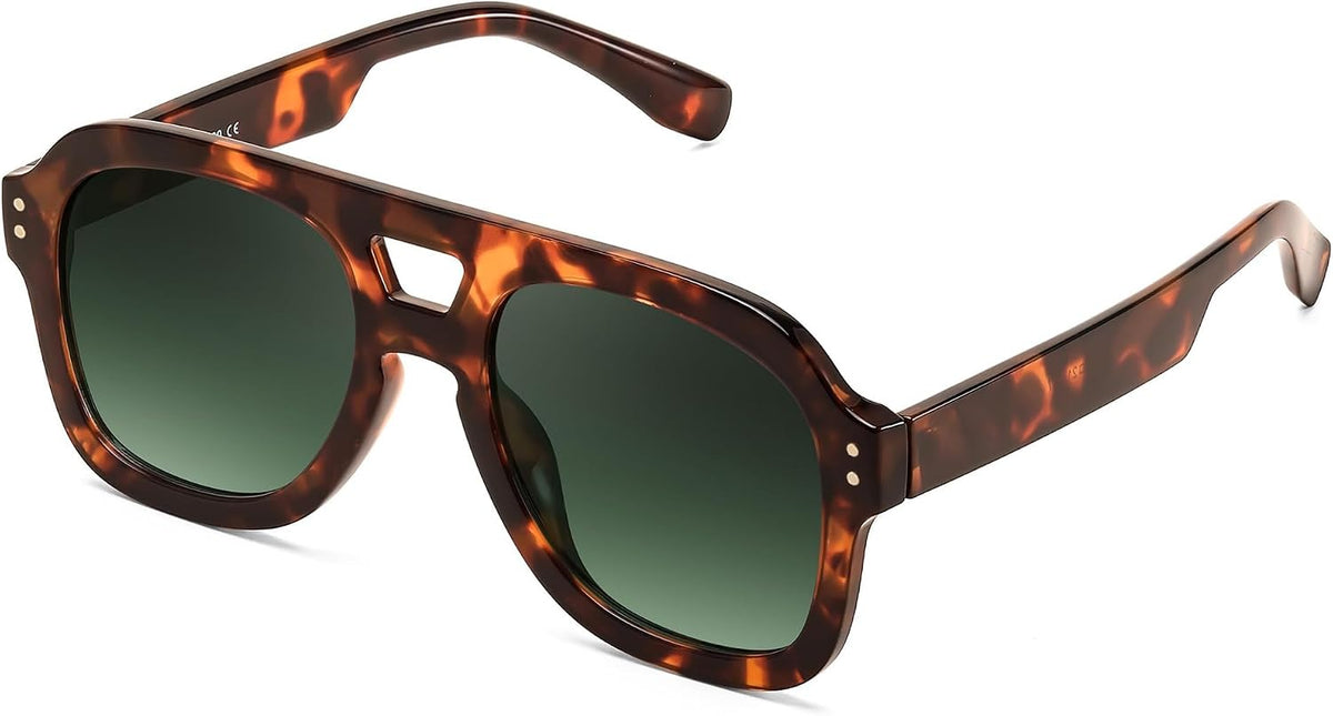 ÉÌƷͼƬ 23 | B09KV1MSHN | FEISEDY Aviator Sunglasses For Women Men Square Chunky Trendy Eyewear B2846