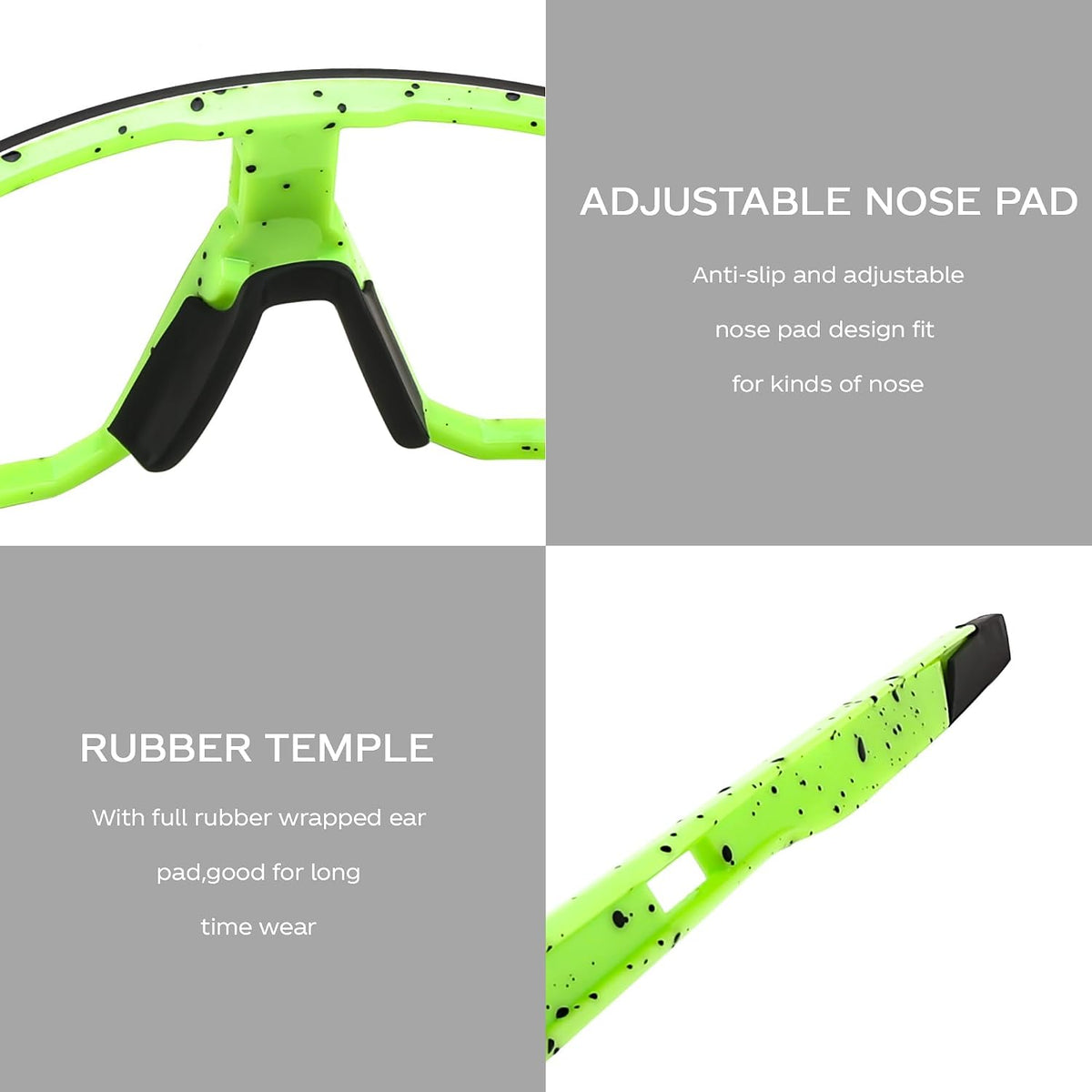 ÉÌƷͼƬ 13 | B0CWVBBLR3 | FEISEDY Photochromic Cycling Glasses for Men Women Clear Mountain Bike Sunglasses Sports Baseball B0133