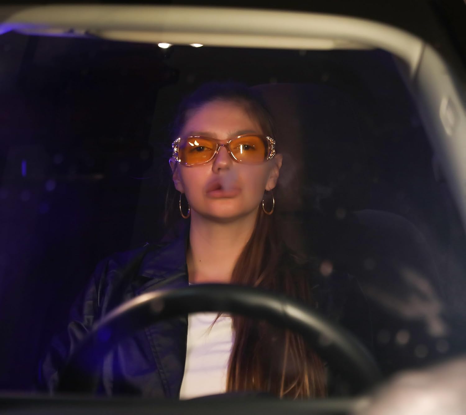 商品图片 83 | B081YY5RM3 | FEISEDY Classic Womens Night Glasses Driving Anti Glare Wrap Around Yellow Sunglasses B2548