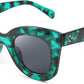 Green-leopard | B089K7LZRG | FEISEDY Retro Oversized Square Horn Sunglasses Semi Cat Eye Butterfly Glass Big Thick Bold Frame B2572