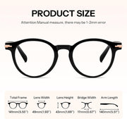ÉÌƷͼƬ 6 | B0HC6D93TL | FEISEDY Stylish Round Blue Light Blocking Glasses for Women Men B0469