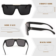 ÉÌƷͼƬ 13 | B0BZ4J86KV | FEISEDY Polarized Sunglasses for Men, Z87 Oversized Square Flat Top B2990