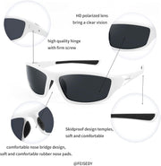 ÉÌƷͼƬ 7 | B09CT4VMCM | FEISEDY Classic Men Polarized Sports Sunglasses Night Driving Yellow Lenses Cycling Fishing Driving Glasses B2674