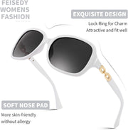 ÉÌƷͼƬ 70 | B08LPZDDKZ | FEISEDY Womens Polarized Sunglasses Square Wraparound Shades UV400 Mirrored Trendy Sun Glasses for Women B2526