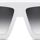 商品图片 16 | B0CYX6Y87W | FEISEDY Retro Oversized Avaitor Sunglasses for Women Men Bold Thick Frame Flat Top Shades B0126