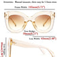 商品图片 31 | B083TZVTXV | FEISEDY Retro Oversized Square Horn Sunglasses Semi Cat Eye Butterfly Glass Big Thick Bold Frame B2572