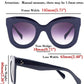 商品图片 24 | B083TZVTXV | FEISEDY Retro Oversized Square Horn Sunglasses Semi Cat Eye Butterfly Glass Big Thick Bold Frame B2572