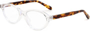 Clear Frame-tortoise Temples / 49 Millimeters | B0GV3Y8WL8 | FEISEDY Oval Cat Eye Blue Light Blocking Glasses for Women Clear Lens B0395