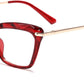 Wine Red / 55 Millimeters | B07YDGDCKR | FEISEDY Cat Eye Glasses Frame Clear Lenses Lightweight Eyewear for Women B2440