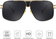 ÉÌƷͼƬ 27 | B0FLQ31HK3 | FEISEDY Sunglasses Mens Oversized Retro Metal Steampunk Shades Sunnies Fishing Driving B0272