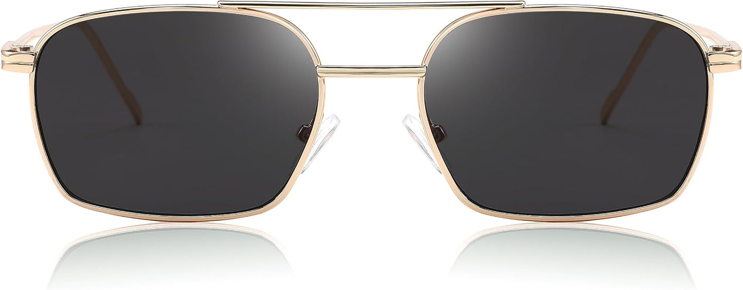 商品图片 20 | B09GKB6G1G | FEISEDY Fashion Square Aviator Sunglasses Women Men Trendy Retro Metal Frame Sun Glasses Candy Color Lens B1036