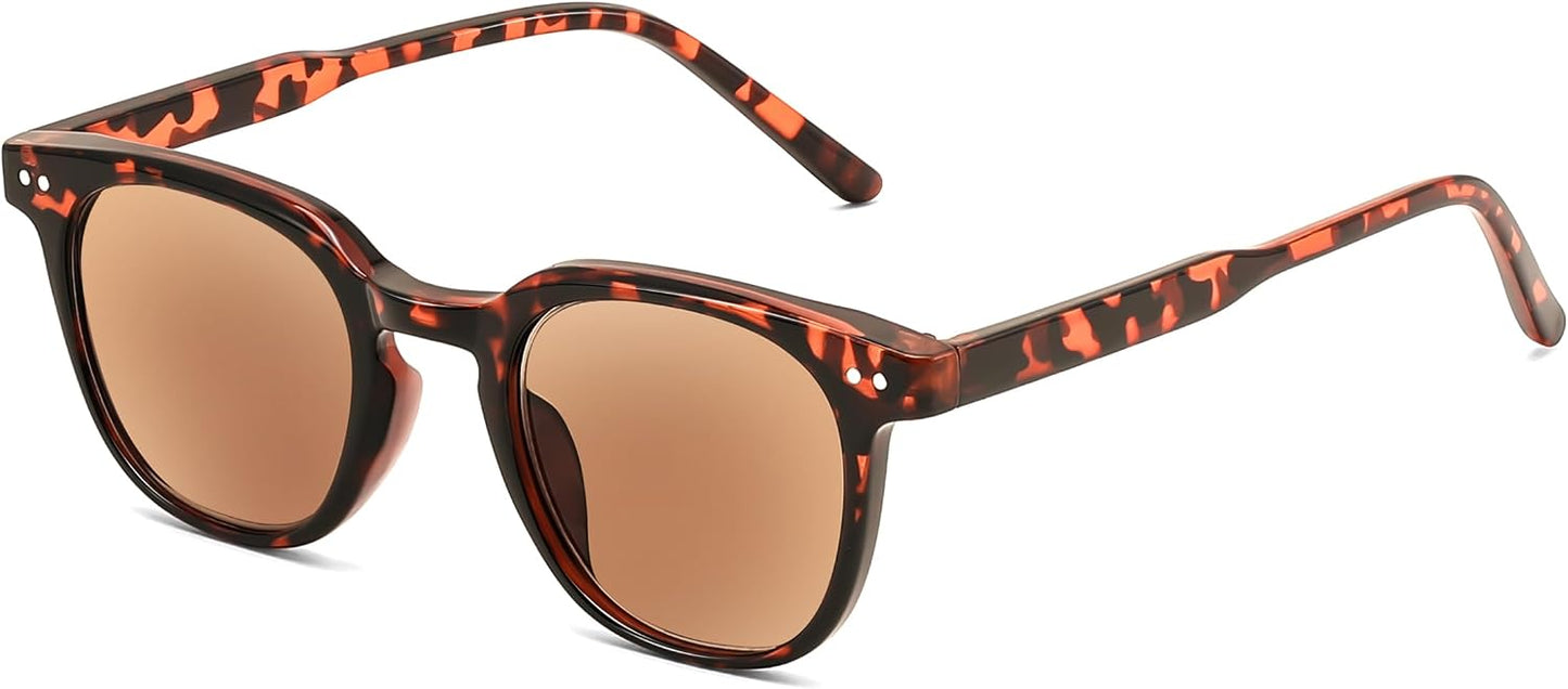 商品图片 21 | B0CSNK73XH | FEISEDY Round Reading Sunglasses for Men and Women Stylish Blue Light Blocking Readers B0113
