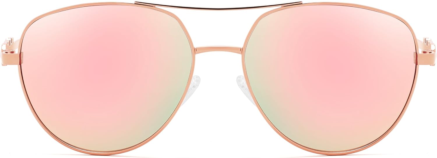 商品图片 10 | B0H4QPVJY6 | FEISEDY Retro Aviator Sunglasses for Women Men UV400 Shades B0409