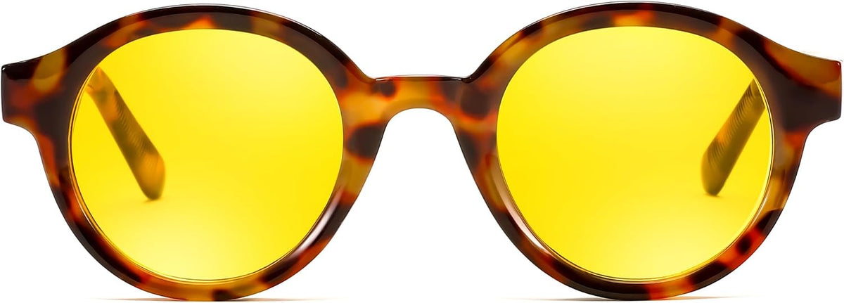 ÉÌƷͼƬ 9 | B0DGGB7Z8F | FEISEDY Retro Round Sunglasses for Women Men UV400 Protection Classic Lightweight Circle Frame Sun Glasses B0244