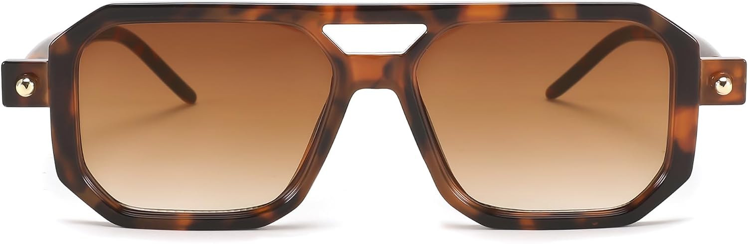 商品图片 58 | B09YTJ4FQZ | FEISEDY Vintage Square 70s Flat Aviator Sunglasses Women Men Classic Retro Stylish Frame UV400 Sunglasses B2622