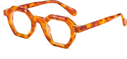 Leopard / 44 Millimeters | B0CSSL3RWH | FEISEDY Retro Octagon Blue Light Glasses for Women Men Vintage Polygon Anti Glare Eyeglasses B0102