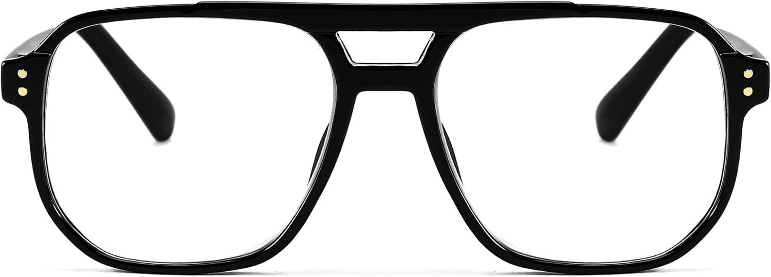 商品图片 3 | B0CHJST8ZK | FEISEDY Retro Aviator Reading Glasses Women Men Blue Light Blocking Reader Plastic Lightweight Frame B0071