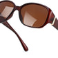 Deep Transparent Tea Frame & Tea Lens / 58 Millimeters | B0H4R1PC6V | FEISEDY Women's Polarized Sunglasses Wrap Around Vintage Fashion Sunnies UV400 Protection B0394