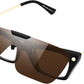 商品图片 17 | B0FX3Q74X7 | FEISEDY Clip-on Flip Up Rimless One Piece Sunglasses for Glasses TAC Lenses B0345