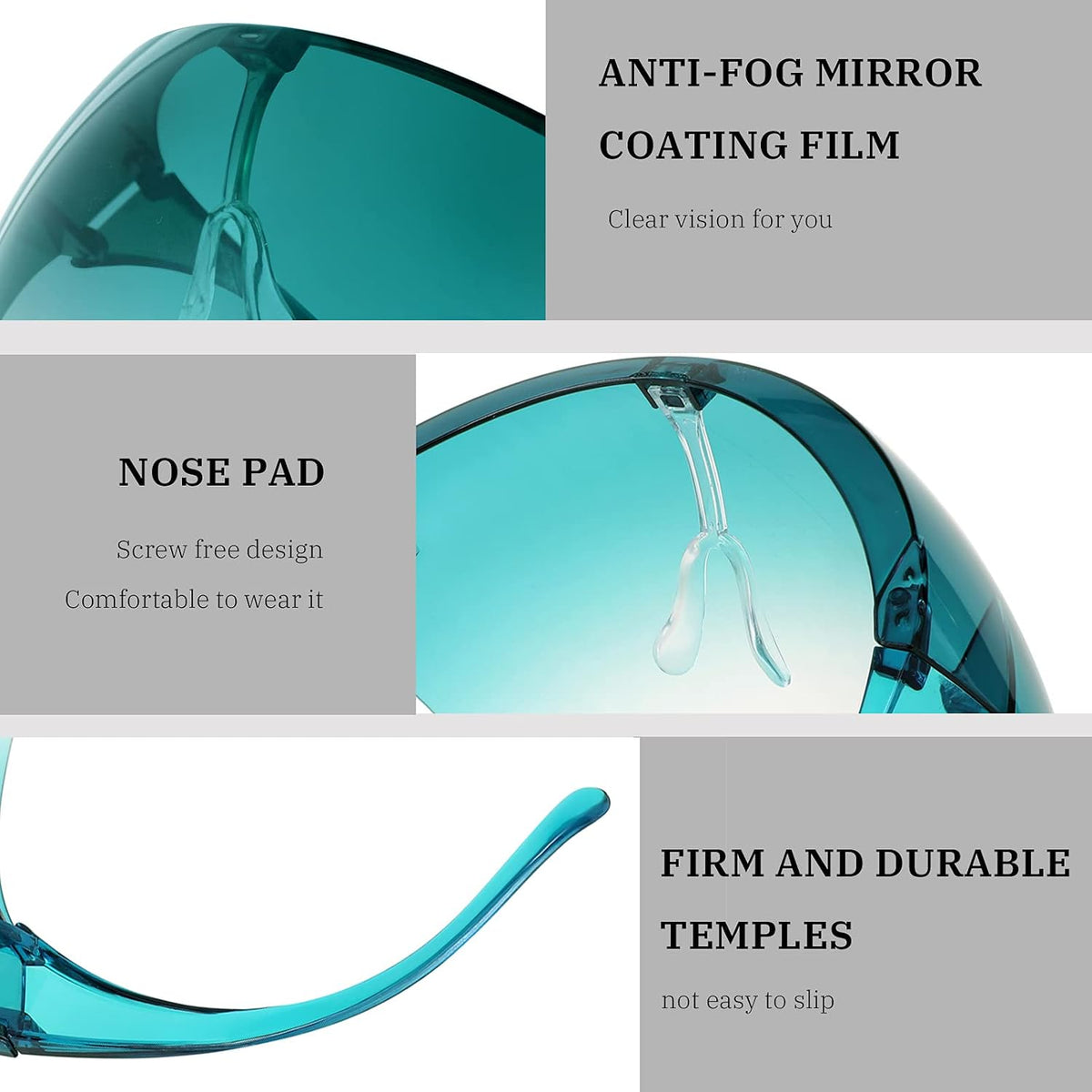 商品图片 41 | B097Y3FQJJ | FEISEDY Full Face Shield Sunglasses – Anti-Fog UV400 Mirror Visor