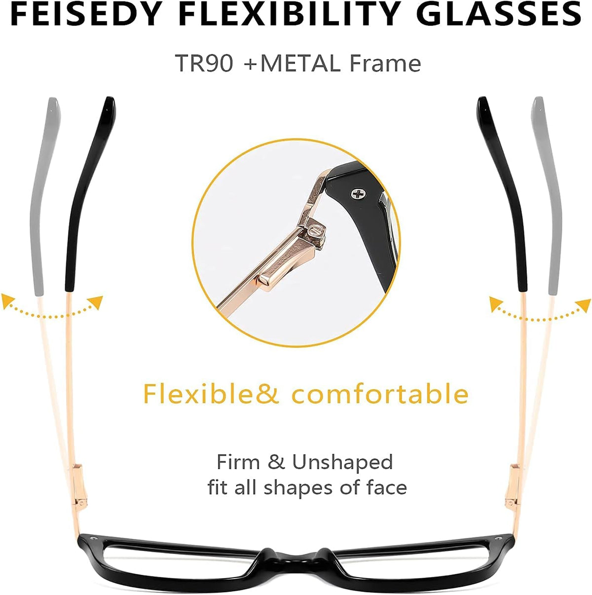 ÉÌƷͼƬ 30 | B096LSK611 | FEISEDY Blue Light Blocking Glasses Computer Glasses Women Men Cateye TR90 Frame B2772