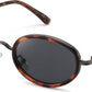 Tortoise Frame Dark Gray Lens / 52 Millimeters | B0H2XS81D2 | FEISEDY 90s Retro Oval Cat Eye Sunglasses UV400 Small Face B0450