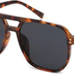 Tortoise Frame/Grey Lens / 57 Millimeters | B0CBRWZVXF | FEISEDY Retro Square Aviator Sunglasses Women Men 70s Vintage Trendy Plastic Frame Sun Glasses B2835