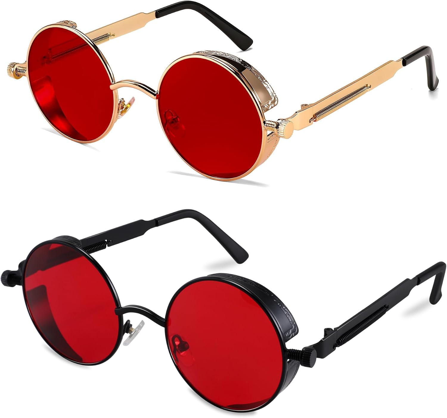 商品图片 87 | B06XY36GDW | FEISEDY Retro Gothic Steampunk Sunglasses For Men Women