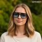 商品图片 3 | B0H2V9BFS5 | FEISEDY Retro Polarized Aviator Square Sunglasses for Women Men UV400 B0357