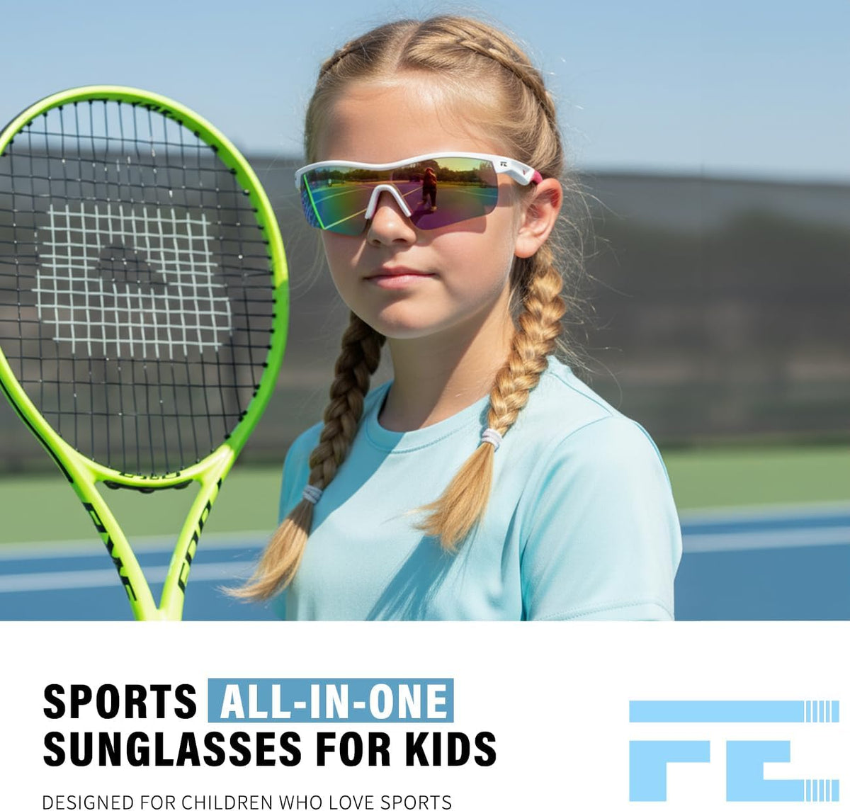 ÉÌƷͼƬ 72 | B07JZ18KMZ | FEISEDY Kids Polarized Sports Sunglasses, TR90 UV400 Baseball Cycling