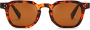 Tortoise Frame Brown Lens / 45 Millimeters | B0H83DDYCS | FEISEDY Retro Thick Polarized Square Sunglasses for Women Men B0458