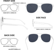 ÉÌƷͼƬ 52 | B0CB543WBD | FEISEDY Vintage Retro 70s Plastic Aviator Sunglasses Women Men Classic Large Squared Frame B2751