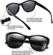 ÉÌƷͼƬ 25 | B07NXZ3WVF | FEISEDY Women Vintage Polarized Sunglasses Lady Elegant Cateye Sun Glasses B2476