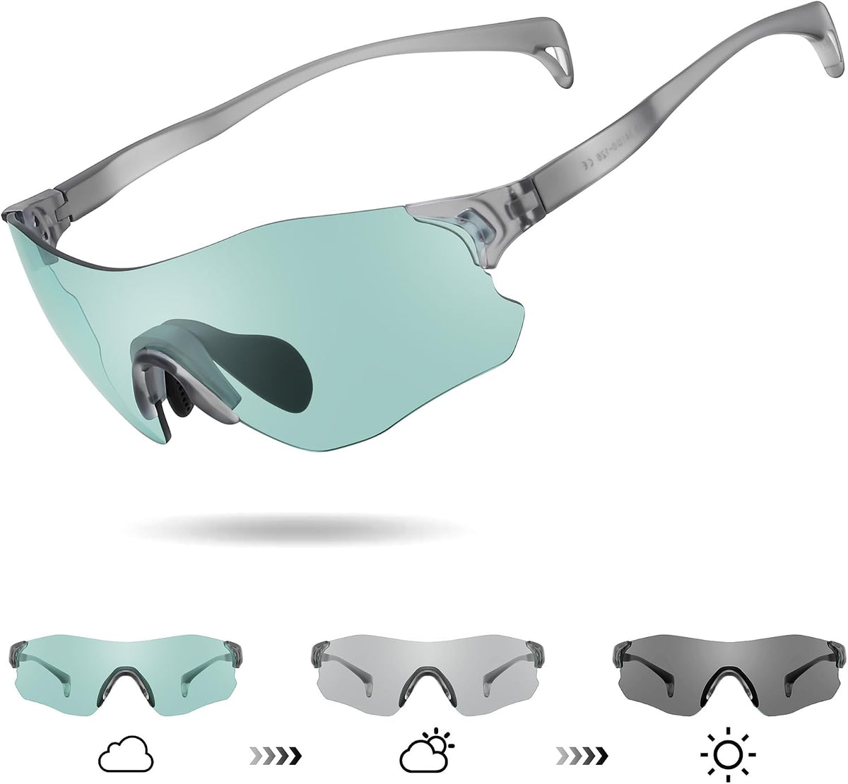 ÉÌƷͼƬ 23 | B0H2HH82Q3 | FEISEDY Photochromic Cycling Glasses UV400 for Men Women B0451