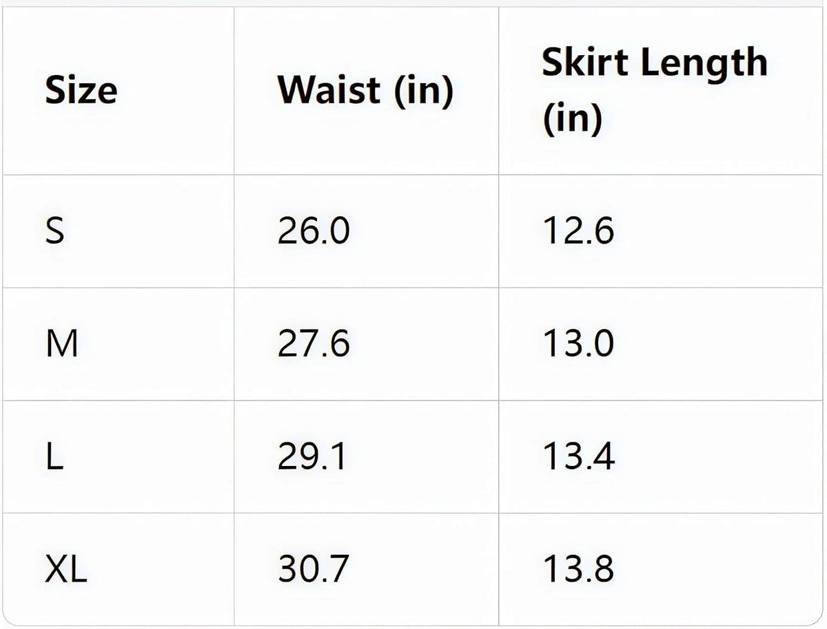 商品图片 6 | B0H3JRBK43 | Women's High-Waisted Skirts with Lining Shorts - Perfect for Spring/Summer & Fitness, Stylish Casual Style|Comfortable, Black