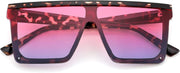 ÉÌƷͼƬ 104 | B09H6XXSDN | FEISEDY Oversized Sunglasses Mens Womens Flat Top Square Trendy Visor Shades UV400 B2470