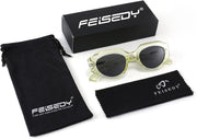 ÉÌƷͼƬ 7 | B091KBCJYG | FEISEDY Trendy Irregular Sunglasses for Women Retro Rectangle Narrow Frame Sun Glasses B2754