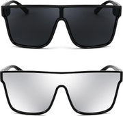 ÉÌƷͼƬ 52 | B0B2836HD6 | FEISEDY Sunglasses for Women Men, Fashion Mirrored Single Lens Shades
