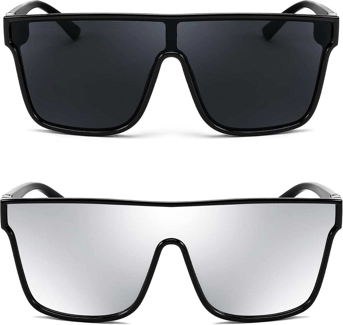 ÉÌƷͼƬ 52 | B0B2836HD6 | FEISEDY Sunglasses for Women Men, Fashion Mirrored Single Lens Shades