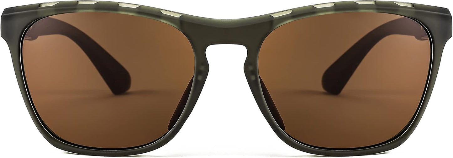 商品图片 2 | B0BMTM1T1B | FEISEDY Polarized Sunglasses for Men,Lightweight TR90 Square Frame,Sports Fishing Golf UV400 Protection B2998