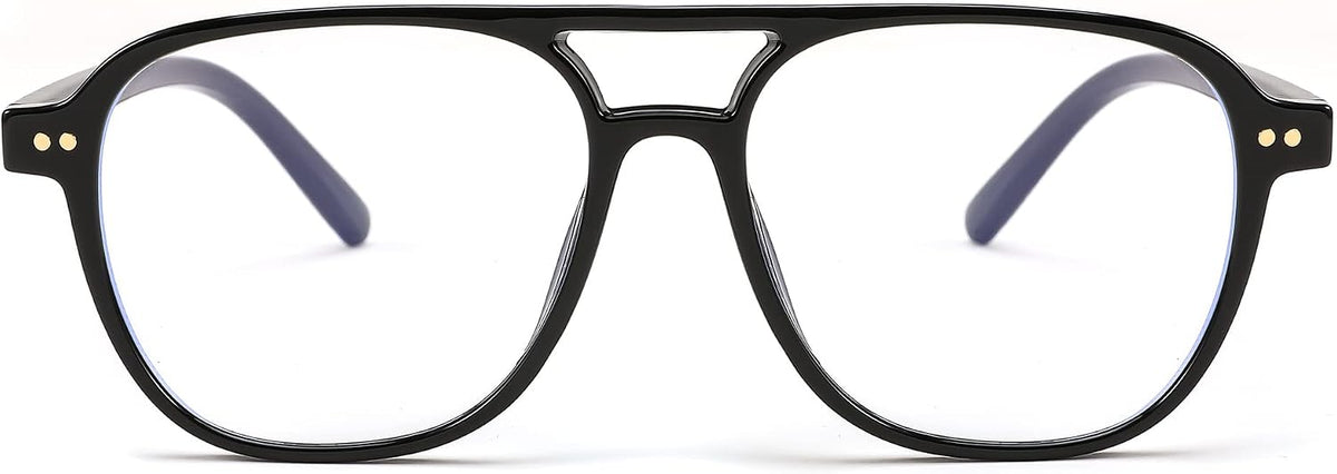 商品图片 7 | B0BYCYNXHJ | FEISEDY Lightweight Pilot Glasses Frame Blue Light Blocking Glasses Women Men Oversized Square Computer Glasses B2387