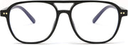 商品图片 7 | B0BYCYNXHJ | FEISEDY Lightweight Pilot Glasses Frame Blue Light Blocking Glasses Women Men Oversized Square Computer Glasses B2387