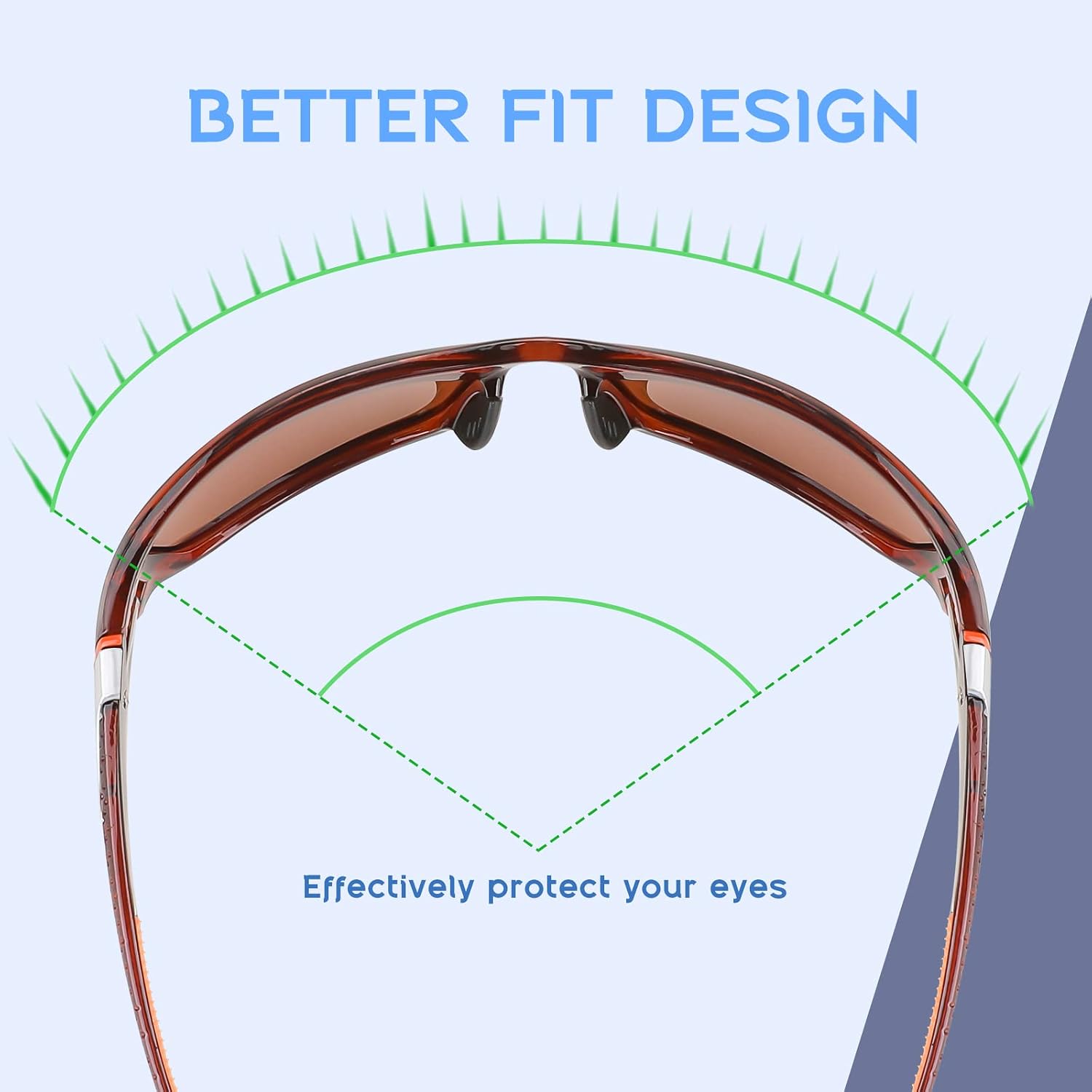 商品图片 44 | B09CT4VMCM | FEISEDY Classic Men Polarized Sports Sunglasses Night Driving Yellow Lenses Cycling Fishing Driving Glasses B2674