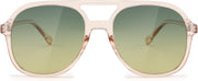 005 Transparent Pink - Blue Tea / 56 Millimeters | B0C27SJ515 | FEISEDY Retro Aviator Sunglasses Women Men Classic Square Shades Trendy Sun Glasses UV400 Protection B2394