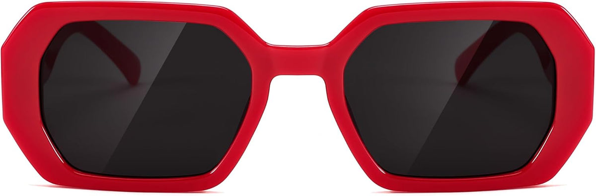 ÉÌƷͼƬ 29 | B0CNPQGQRW | FEISEDY Retro Rectangle Sunglasses for Women Men Classic Square Rhinestone Frame Sun Glasses Polygon Designer UV400 B0047