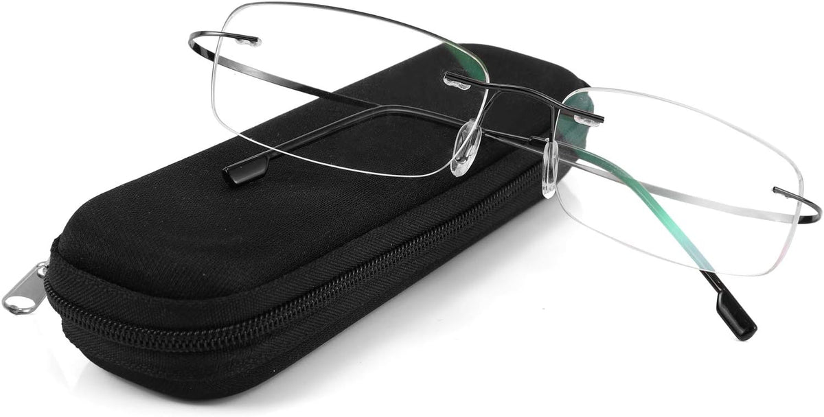 ÉÌƷͼƬ 9 | B08LNLRPLD | FEISEDY Lightweight Rimless Titanium Stainless Steel Anti-Blue Light Reading Glasses B2686