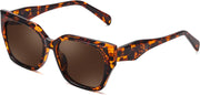 Tortoise Shell / Brown | B0CWH35L5W | FEISEDY Square Fashion Sunglasses for Men Women Trendy Chunky Rectangle Sun Glasses Designer Style Shades B0107