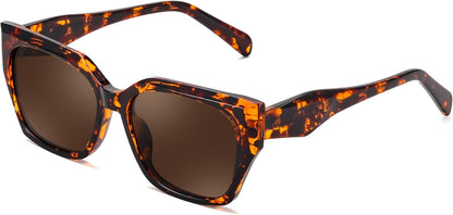 Tortoise Shell / Brown | B0CWH35L5W | FEISEDY Square Fashion Sunglasses for Men Women Trendy Chunky Rectangle Sun Glasses Designer Style Shades B0107