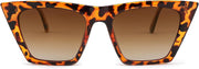ÉÌƷͼƬ 2 | B0BY2ML713 | FEISEDY Vintage Square Polarized Cat Eye Sunglasses for Women Men Trendy Fashion Sunnies B2382