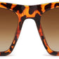 商品图片 2 | B0BY2ML713 | FEISEDY Vintage Square Polarized Cat Eye Sunglasses for Women Men Trendy Fashion Sunnies B2382